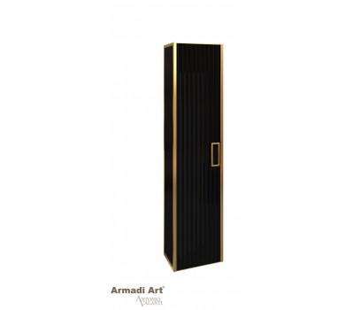 Пенал Armadi Art MONACO черный глянец + золото без ножек 868-BG Пенал Armadi Art MONACO черный глянец + золото без ножек 868-BG