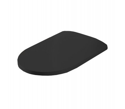 Крышка с сиденьем Slim для унитаза Artceram Monet MNA001 17 71 механизм soft-close, цвет черный матовый/хром