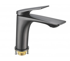 Смеситель для раковины Shevanik S9101T, оружейная сталь