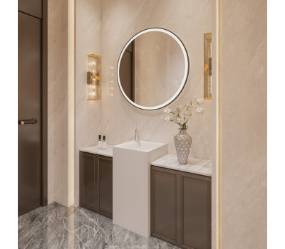 Раковина отдельностоящая ABBER Stein AS2555 белая матовая 