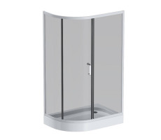 Душевое ограждение 120x80 см, без поддона AM.PM Like W83G-302U120CG64 Стекла тонированные; профиль матовый хром 