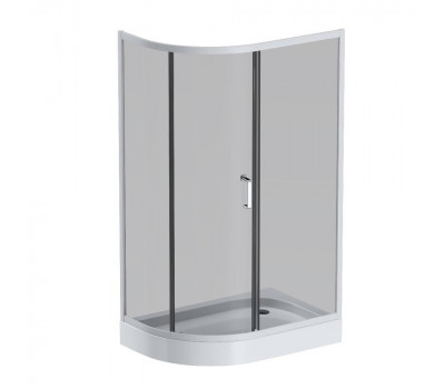 Душевое ограждение 120x80 см, без поддона AM.PM Like W83G-302U120CG64 Стекла тонированные; профиль матовый хром 