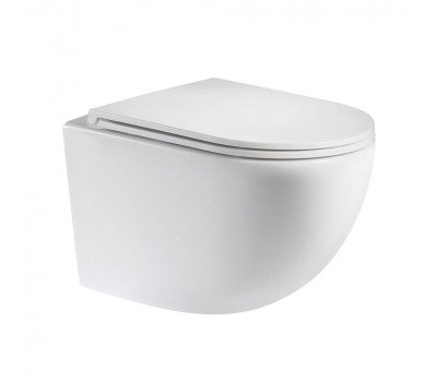 Унитаз подвесной Teymi Lina H безободковый, сиденье микролифт T40101 Унитаз подвесной Teymi Lina H безободковый, сиденье микролифт T40101