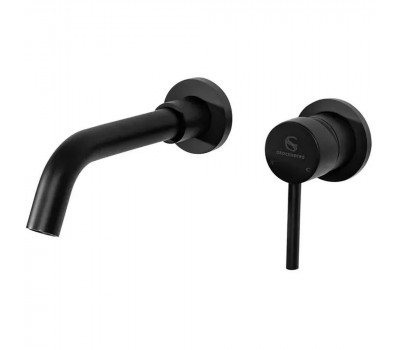 Смеситель для раковины встраиваемый Grocenberg GB511BL, черный 