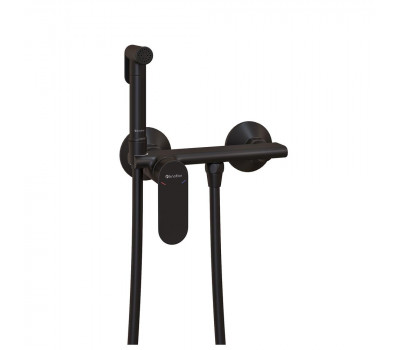 Гигиенический душ со смесителем Knotlor FHS01S0BL черный матовый 