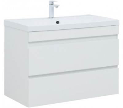 Тумба под раковину Aquanet Нота New 90 белый глянец 00335419 Тумба под раковину Aquanet Нота New 90 белый глянец 00335419