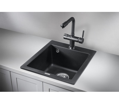 Кухонная мойка GRANULA 4201, ЧЁРНЫЙ, кварц Кухонная мойка GRANULA 4201, ЧЁРНЫЙ, кварц