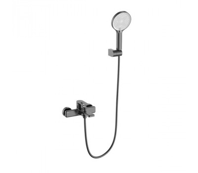 Смеситель для ванны Black&White GL-9101-GM (душевой шланг и лейка в комплекте)  