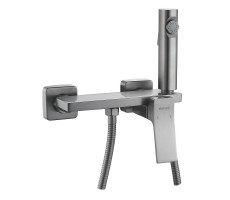 Гигиенический душ со смесителем Shevanik S6105T-1, оружейная сталь