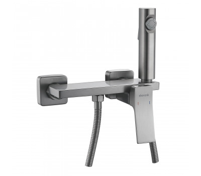 Гигиенический душ со смесителем Shevanik S6105T-1, оружейная сталь