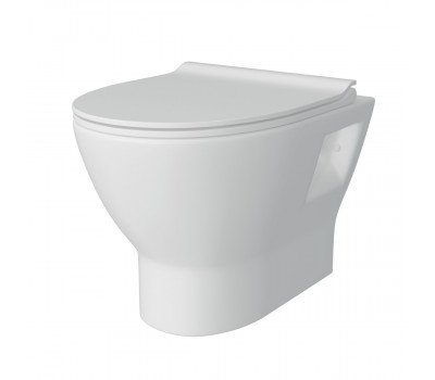 Унитаз подвесной Maretti Ritta безободковый с микролифтом, RI10PBM53-844, белый 