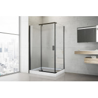 Душевой угол с поддоном Royal Bath  RB  HPV-T-BL 140х80х213 (прозрачное) черный 