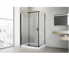Душевой угол с поддоном Royal Bath  RB  HPV-T-BL 140х80х213 (прозрачное) черный 