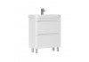 Тумба EQUIL Nice 70 напольная 2 ящ. белая (под раковину 9595-70) Тумба EQUIL Nice 70 напольная 2 ящ. белая (под раковину 9595-70)