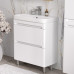 Тумба EQUIL Nice 70 напольная 2 ящ. белая (под раковину 9595-70) Тумба EQUIL Nice 70 напольная 2 ящ. белая (под раковину 9595-70)