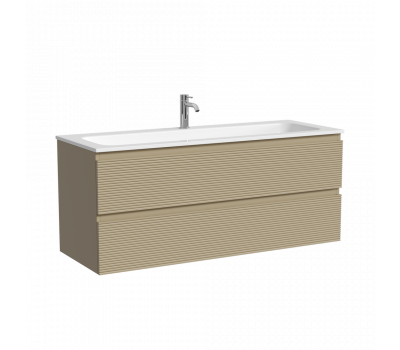 Тумба подвесная SANCOS Folk 1190х445х500, c двумя ящиками оснащенными доводчиками, Капучино, арт.FL120CP 