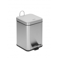 Ведро для мусора с педалью и крышкой Mediclinics PP1214CS сталь 