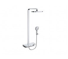 Душевая колонна с термостатом Bravat Cobble F6389423CP-A1-ENG хром 