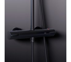 Душевая система c термостатом Damixa Scandinavian Pure 936800300 Черный 