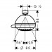 Верхний душ Hansgrohe Crometta 28424000 хром 