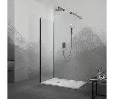 Душевой уголок 90x80 RGW Walk In 35100598-14 Черный матовый Душевой уголок 90x80 RGW Walk In 35100598-14 Черный матовый