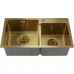 Мойка S7240HG MELANA ProfLine 3,0/220 ЗОЛОТО 2-я чаша, врезная прямоугольная S7240HG 