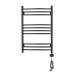 Полотенцесушитель электрический Domoterm Калипсо   Калипсо П10 500x800 ЧРН ER Черный, матовый 