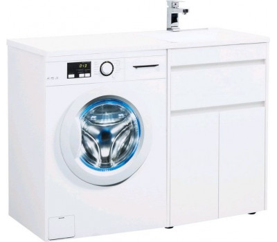 Тумба с раковиной Aquanet Токио 120 R белый (напольная, 1 ящик, 2 дверцы) Тумба с раковиной Aquanet Токио 120 R белый (напольная, 1 ящик, 2 дверцы)