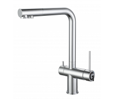 Смеситель для кухни Rivelato Lugano Г-обр. с краном питьевой воды D-35мм cromo 1523513 cromo Смеситель для кухни Rivelato Lugano Г-обр. с краном питьевой воды D-35мм cromo 1523513 cromo