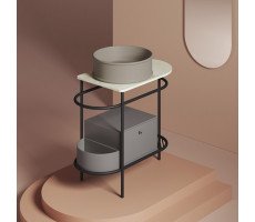 Тумба для раковины Artceram Flair 3.0 ACM037 52 Черный матовый 