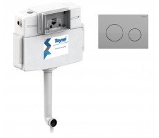 Бачок скрытого монтажа T70013 для приставного унитаза Teymi Aina с клавишей Lina хром глянец  Бачок скрытого монтажа T70013 для приставного унитаза Teymi Aina с клавишей Lina хром глянец