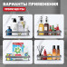 Полка RAGLO для ванной комнаты 400*100*80мм R340.03.09 графит 