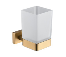 Стакан для ванной комнаты Shevanik SG5612G, золотой сатин