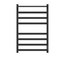 Полотенцесушитель электрический Point Меркурий PN83858PB П7 500x800 с полкой, диммер справа, черный																														