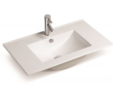 Раковина керамическая (врезная сверху)  SantiLine SL-2102(90) 