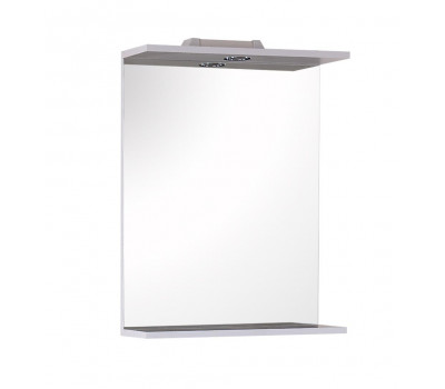 Зеркало Onika Омега 52 белое, с подсветкой 205206 