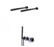 Душевой комплект встраиваемый ЛИБЕРТИ 5011B-F черный Bronze de Luxe 