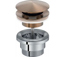 Донный клапан с системой клик-клак матовое золото Jacob Delafon E30536-BCN Донный клапан с системой клик-клак матовое золото Jacob Delafon E30536-BCN