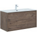 Тумба с раковиной Aquanet Lino 100 (Flat) Дуб Веллингтон (298567) 