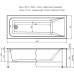 Акриловая ванна Aquanet Bright 180x70  (рама и фронтальная панель отдельно)