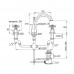 Смеситель для раковины STELLA Eccelsa EC 00015 AU02 Розовое золото 