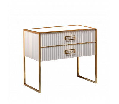 Тумба Armadi Art MONACO 100см белая глянец + золото под раковину чашу 867-100-WG Тумба Armadi Art MONACO 100см белая глянец + золото под раковину чашу 867-100-WG