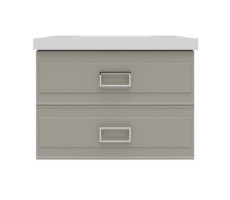 Тумба под раковину подвесная La Fenice Cubo TWIN FNC-01-CUB-C-100-2, бежевая  Тумба под раковину подвесная La Fenice Cubo TWIN FNC-01-CUB-C-100-2, бежевая