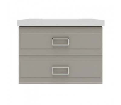 Тумба под раковину подвесная La Fenice Cubo TWIN FNC-01-CUB-C-100-2, бежевая 