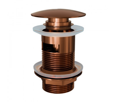 Донный клапан для раковины с переливом Knotlor BM9011RB бронза  