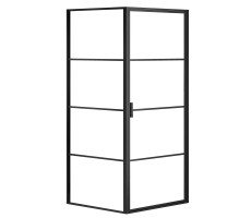 Душевое ограждение 90х90 Azario RICHMOND AZ-NAG1221 900 BLACK без поддона, 6 мм