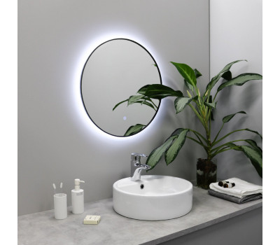 Зеркало FIXSEN с подсветкой LED круглое 70х70 см графит FX-1070F 