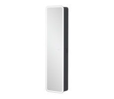 Пенал EQUIL зеркальный EQUIL Eltoro LED 40 подвесной черный софт 
