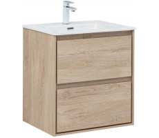 Тумба с раковиной Aquanet Милан (Flash) 60 цв. дуб светлый_3 00340333 Тумба с раковиной Aquanet Милан (Flash) 60 цв. дуб светлый_3 00340333