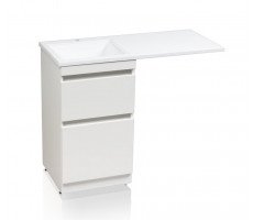 Тумба напольная Style Line Даллас 115, Люкс белая, PLUS СС-00000515 